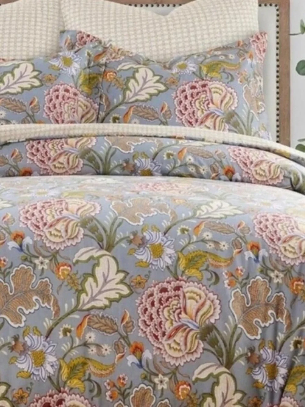 🆕 PB Style Floral Queen Duvet Cover 3 piece Set Cotton Bedding Soft Luxury NEW